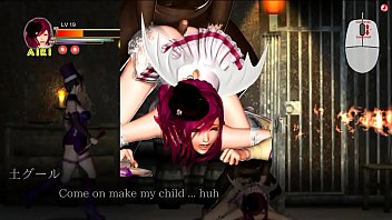 Chica adolescente hentai Airi teniendo sexo con grandes guardianes y hombres mayores en Guilty Hell hentai ryona juego nuevo juego xxx