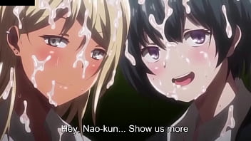 Chico hentai se folla a chicas con grandes tetas en la escuela