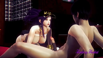 KDA Lol Hentai 3D – Akali teniendo sexo y disfrutando