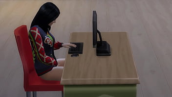 Le encanta masturbarse viendo videos porno
