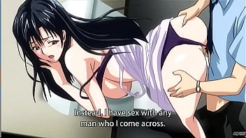 MILF en medias con grandes tetas disfruta del sexo (uncaesura hentai)