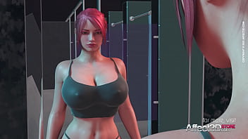 Nena pelirroja de grandes tetas follada por un demonio futa en una animaci&oacute;n 3D
