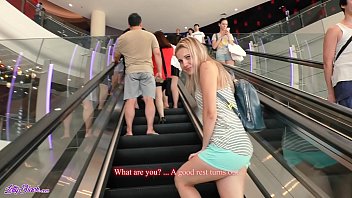 Remote Vibrator In a Public Place – Blowjob, Riding And Oral Creampie In a Hotel