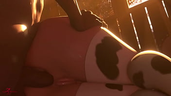 vaquera sexo en el granero grandes tetas gran culo mascota